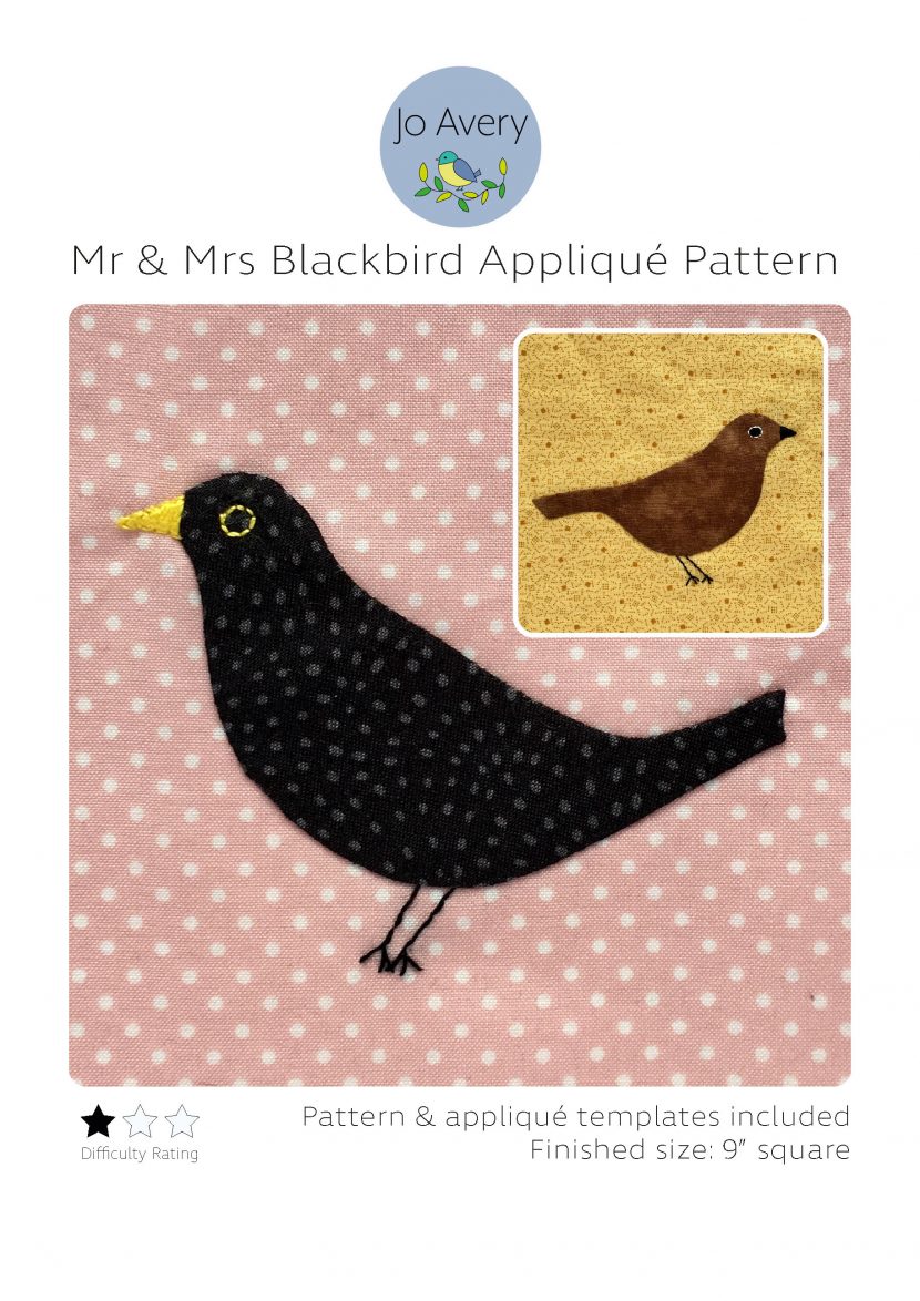 blackbird applique pattern jo avery